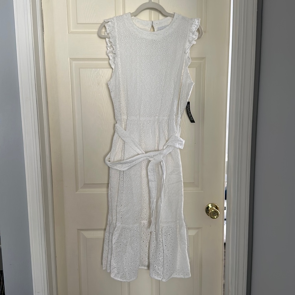New York & company eyelet midi dress